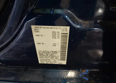 2019 Nissan Altima 2.5 S из США, поврежденный, VIN 1N4BL4BV9KC132276